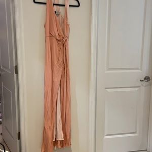 ABS peach evening gown